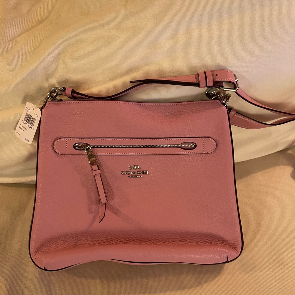 Coach NWT Pink Tulip Mae File Crossbody